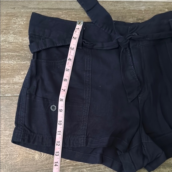 Maurices Navy Blue Cargo linen Shorts Lightweight Relaxed Fit - Picture 6 of 8